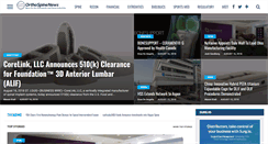 Desktop Screenshot of orthospinenews.com
